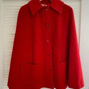 Vintage Pendleton red wool cape